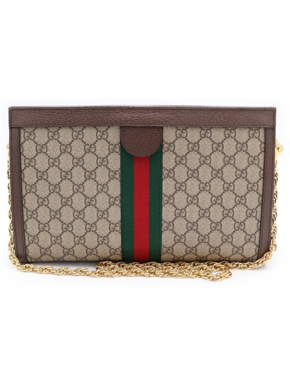 Gucci Chain Shoulder Bag Ophidia GG Supreme Leather - Picture 2 of 8